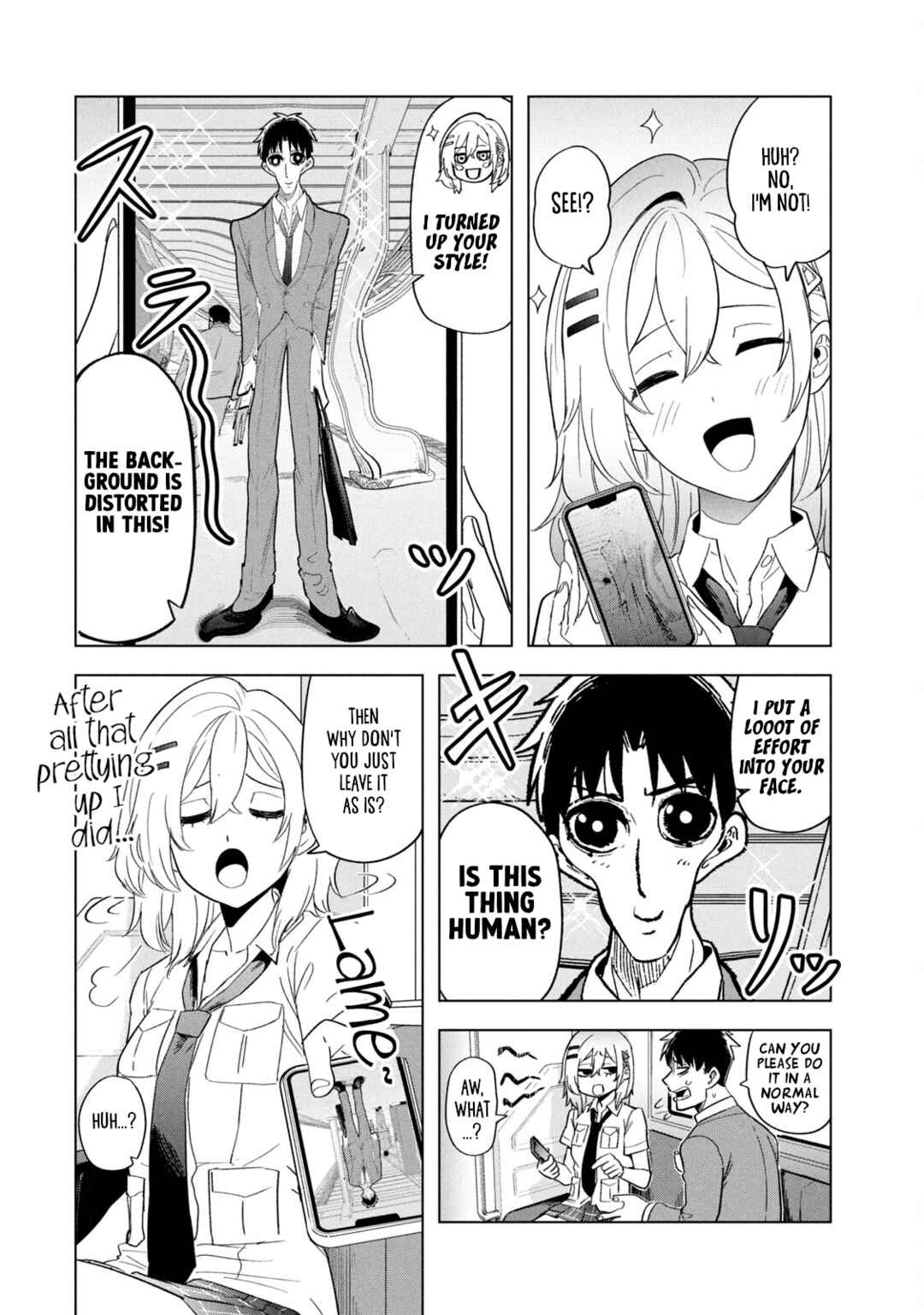 Page 10 Chapter 7 Asa no Tsuukin Densha de, Yatara to Hanashikakete Kuru Joshikousei.