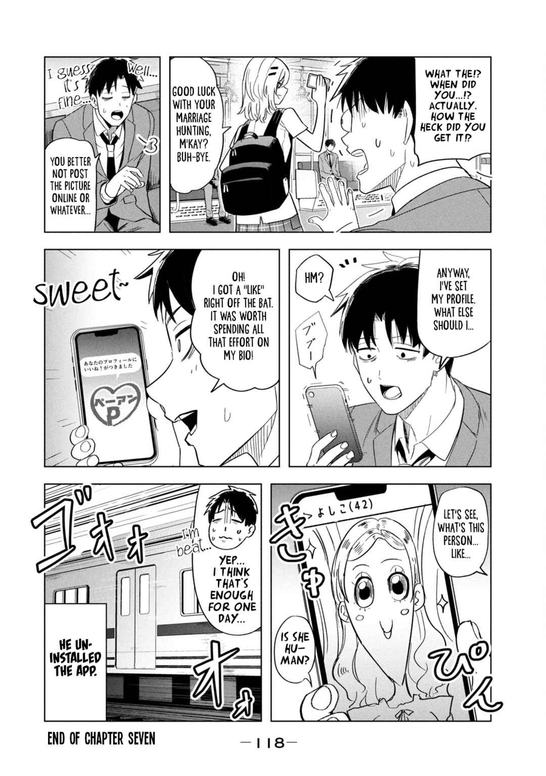 Page 16 Chapter 7 Asa no Tsuukin Densha de, Yatara to Hanashikakete Kuru Joshikousei.