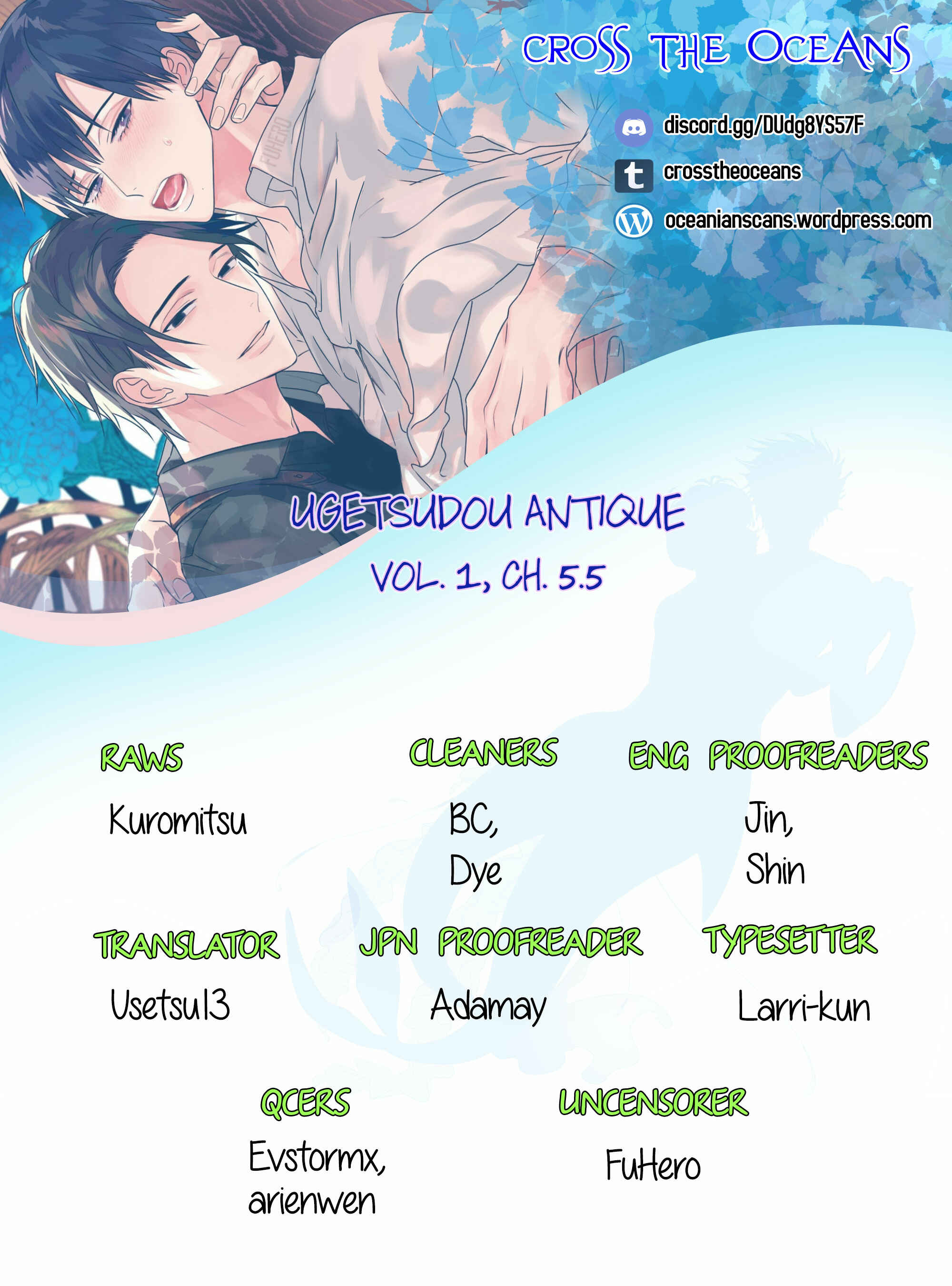 Page 1 Chapter 5.5 Ugetsudou Antique