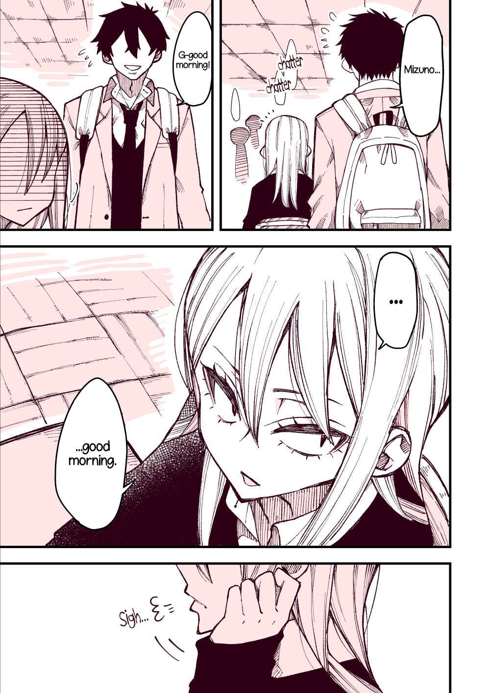 Page 1 Chapter 1 Sanpakugan-chan wa Tsutaetai.