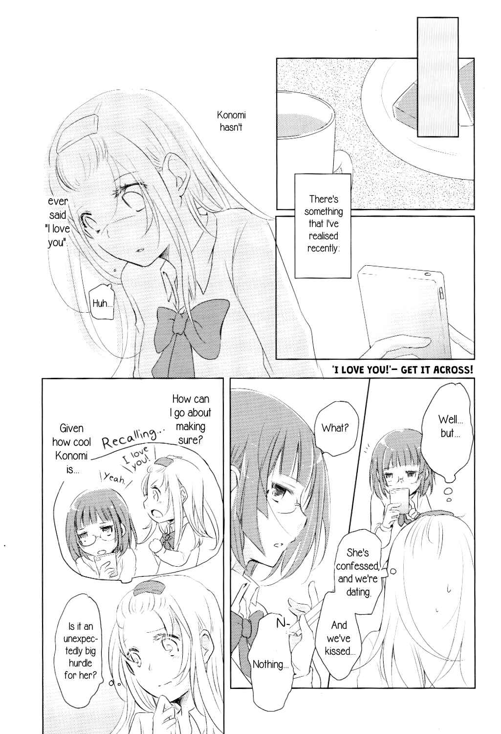 Page 1 Chapter 3 ‘I Love You!’ Get It Across!