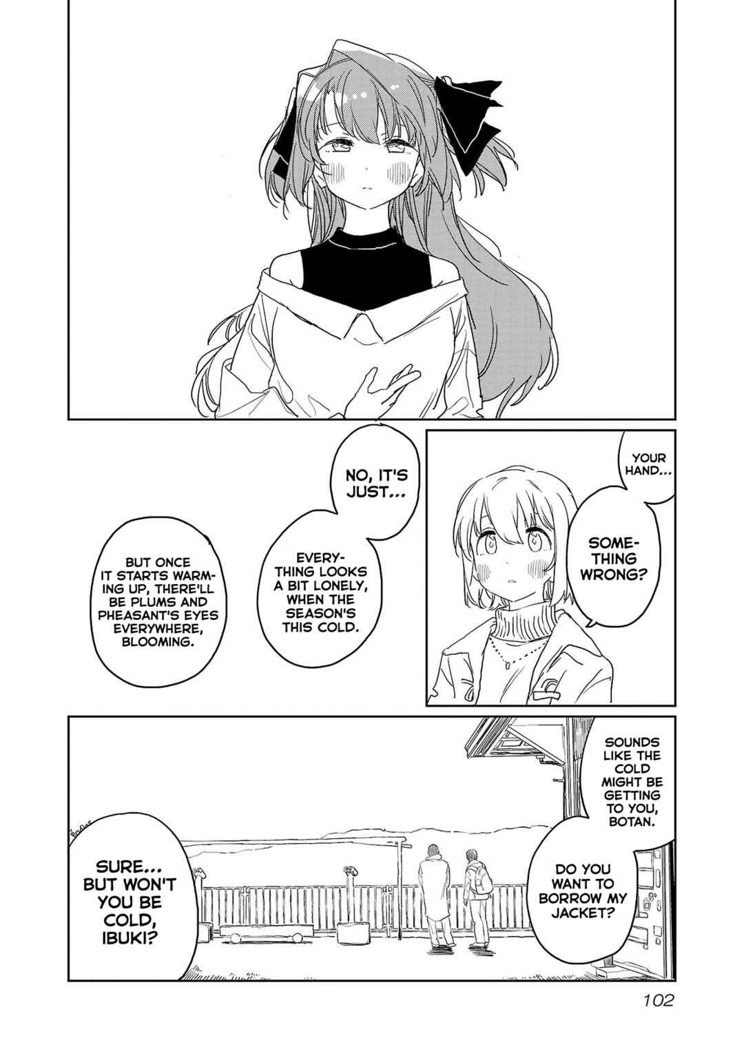 Page 10 Chapter 35 Kamiina Botan, Yoeru Sugata wa Yuri no Hana.
