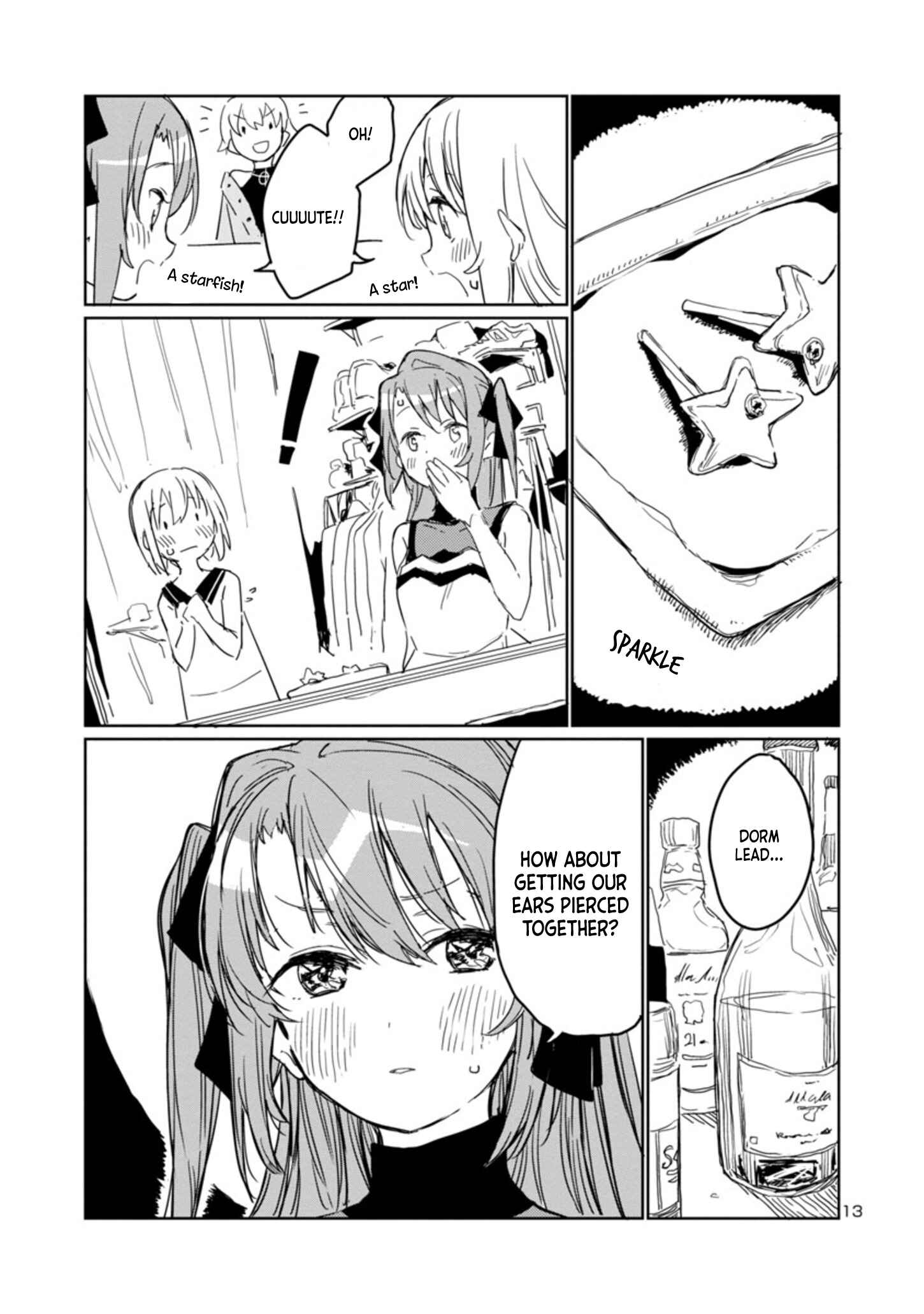 Page 13 Chapter 4 Kamiina Botan, Yoeru Sugata wa Yuri no Hana.