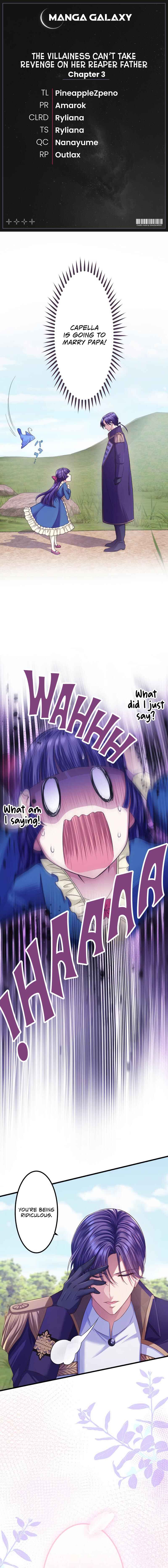 Page 1 Chapter 3 Akuyaku Reijou wa Shinigami Papa ni Fukushuu ga Shitai no ni!