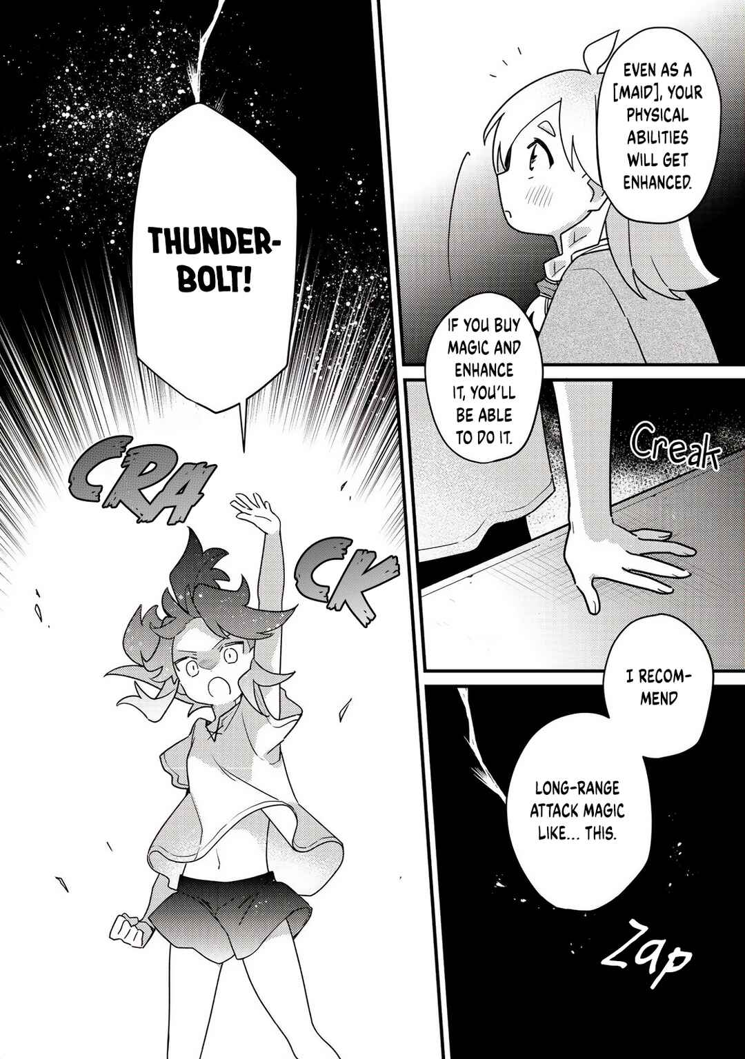 Page 20 Chapter 4 MAIDes - Maid, Jjgoku no Senjou ni Tensou Sareru. Koyuu no Gomi Shuushuu Mahou de, Saijaku Class no Mama Jinrui Saikyou ni.