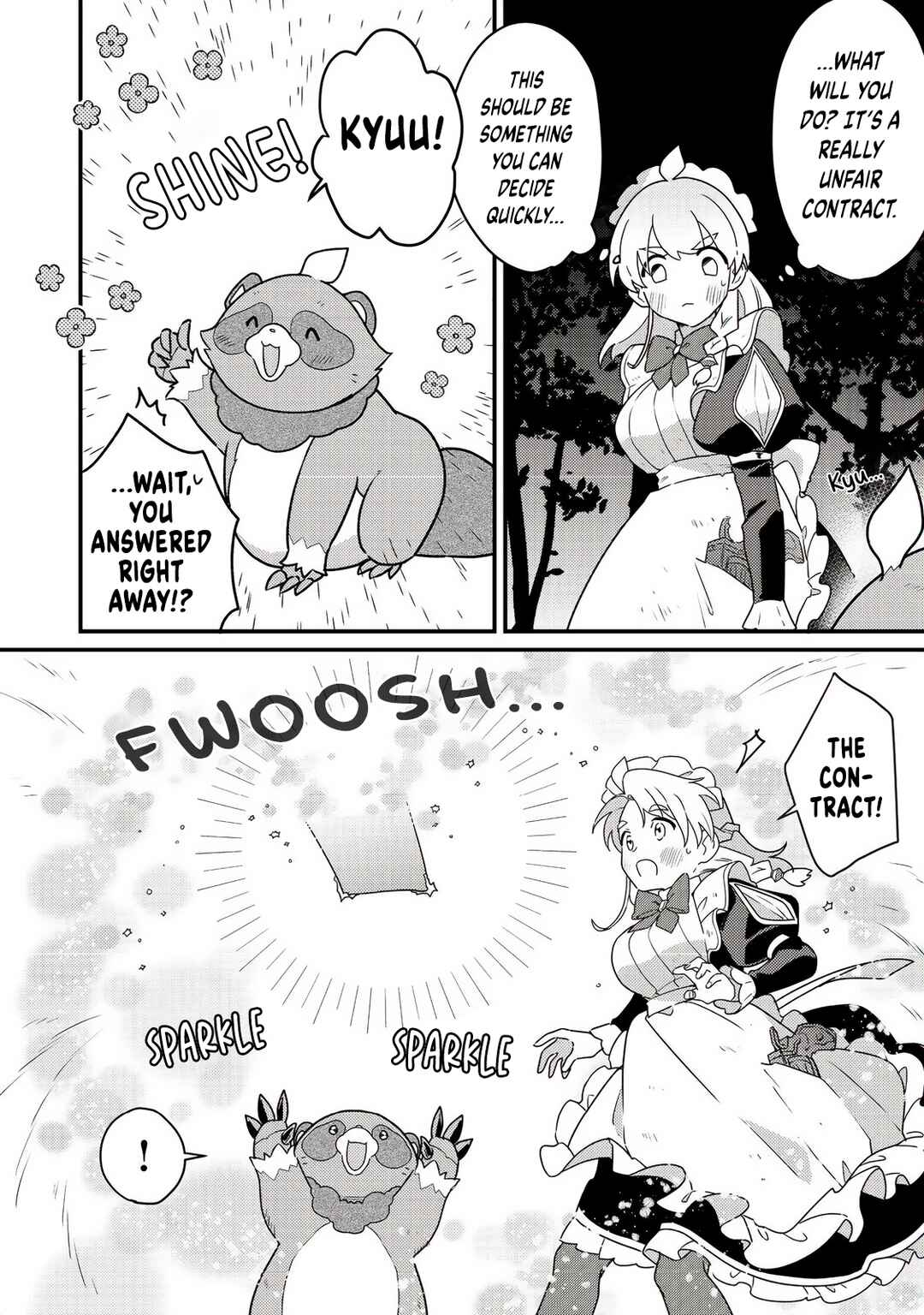 Page 4 Chapter 4 MAIDes - Maid, Jjgoku no Senjou ni Tensou Sareru. Koyuu no Gomi Shuushuu Mahou de, Saijaku Class no Mama Jinrui Saikyou ni.