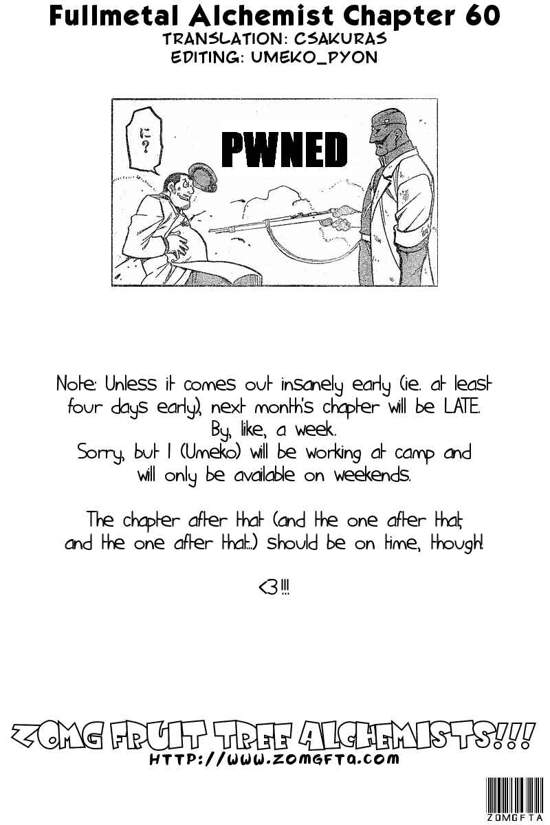 Page 1 Chapter 60 Fullmetal Alchemist
