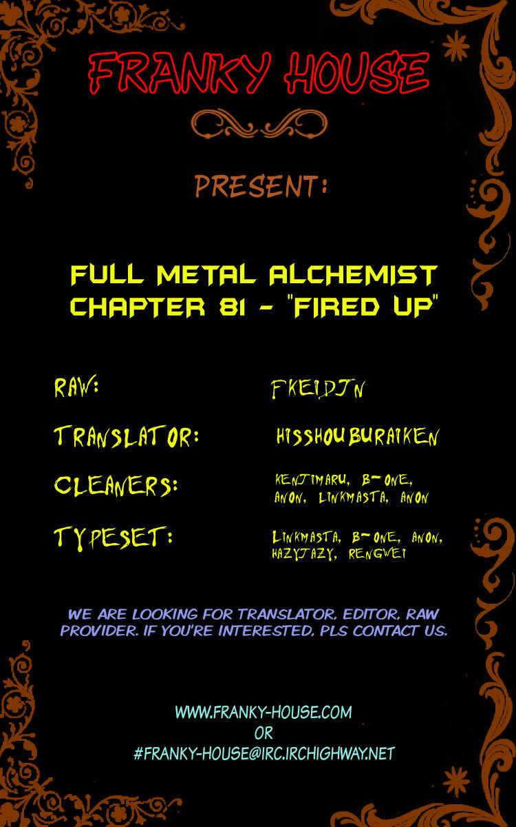 Page 1 Chapter 81 Fullmetal Alchemist