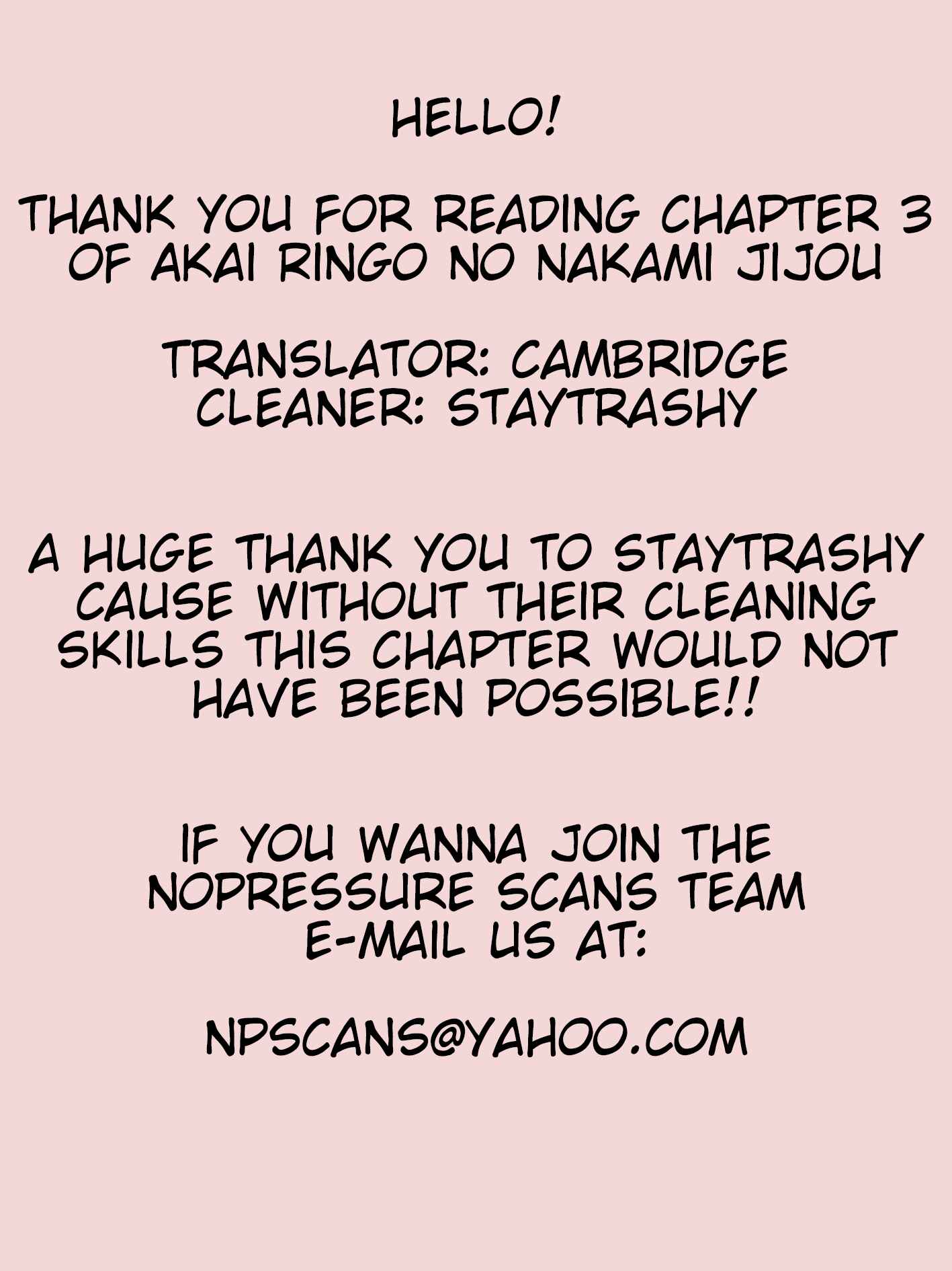 Page 38 Chapter 3 Akai Ringo no Nakami Jijou
