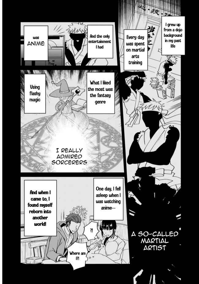 Page 4 Chapter 1 Doryoku Shisugita Sekai Saikyou no Butouka ha, Mahou Sekai wo Yoyuu de Ikinuku.
