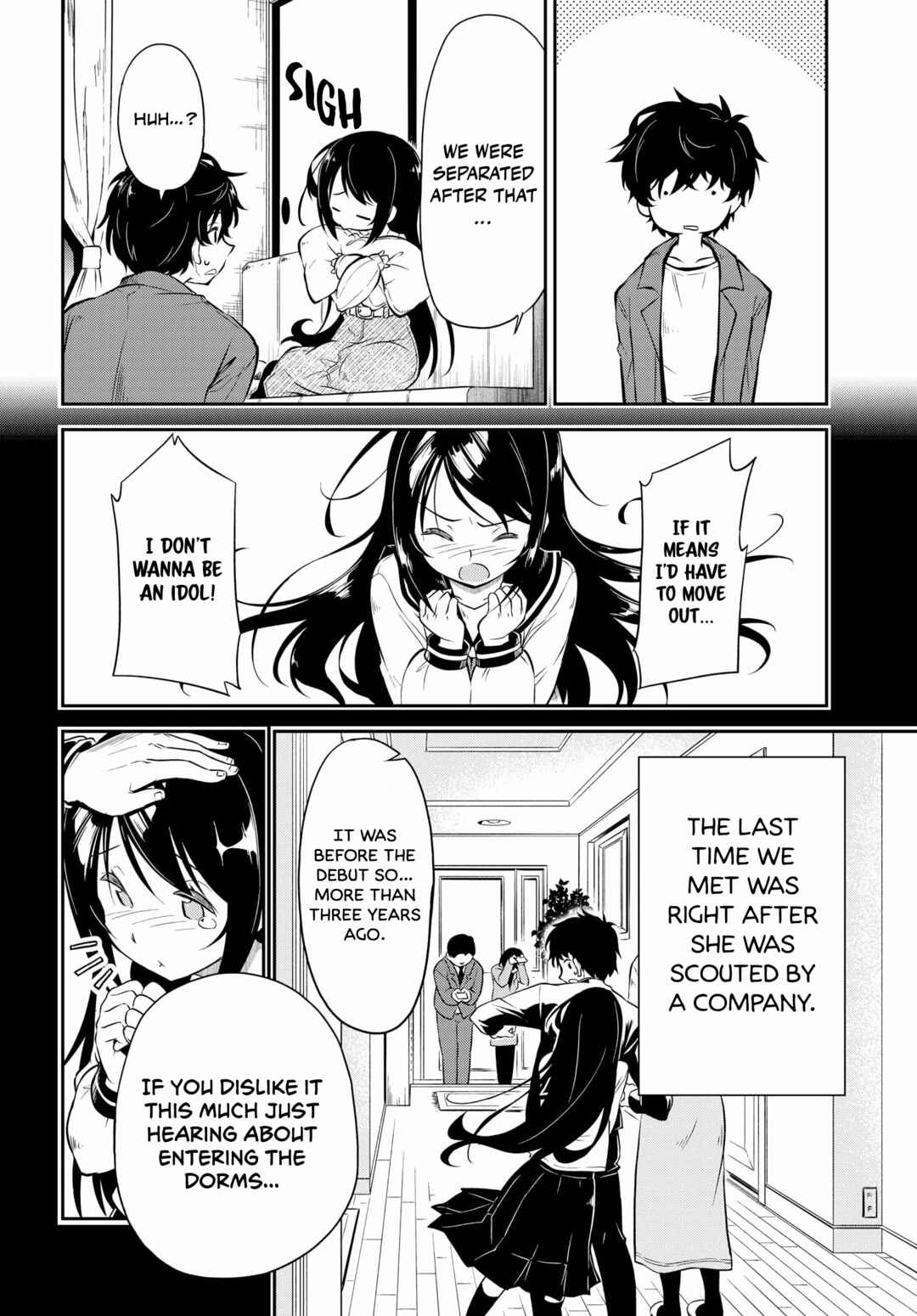 Page 27 Chapter 1.1 Kokumin-teki Idol ni natta Osana-Najimi ga Boro-Apart ni Sunderu Ore no Tonari ni Hikkoshitekita Ken