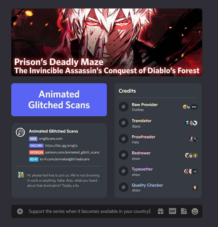 Page 1 Chapter 1 Prison’s Deadly Maze ~The Invincible Assassin’s Conquest of Diablo’s Forest~
