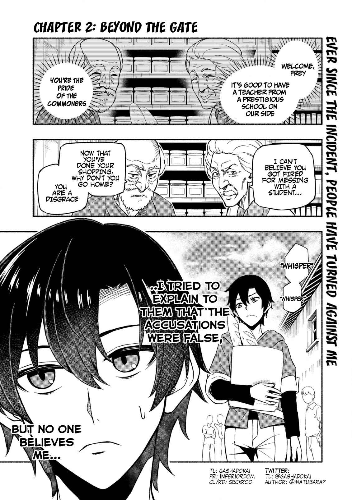 Page 1 Chapter 2 Maou Reijou no Kyouiku Gakari ~Yuusha Gakuin wo Tsuihou Sareta Heimin Kyoushi wa Maou no Musume-Tachi no Katei Kyoushi to Naru~