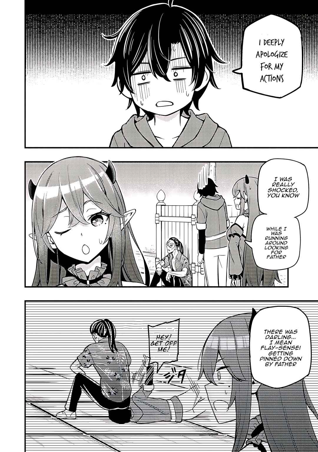 Page 14 Chapter 18 Maou Reijou no Kyouiku Gakari ~Yuusha Gakuin wo Tsuihou Sareta Heimin Kyoushi wa Maou no Musume-Tachi no Katei Kyoushi to Naru~