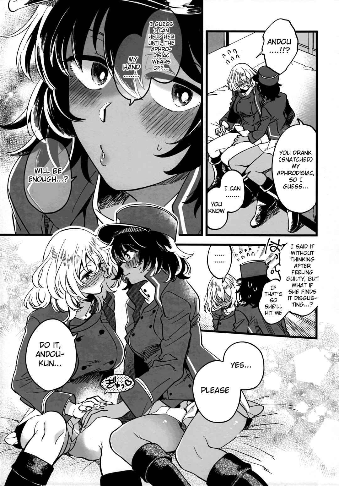 Page 10 Chapter Unknown_1a8c Girls und Panzer - Tojikomerarete Kusuri Nonde Sorekara no Aida (Doujinshi)