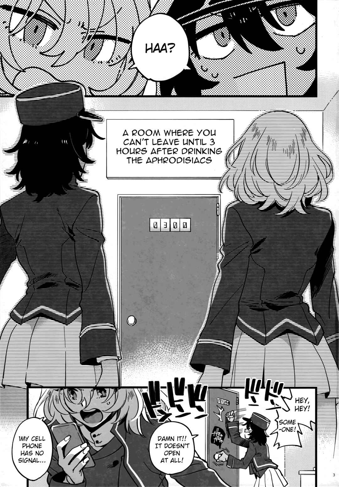Page 2 Chapter Unknown_1a8c Girls und Panzer - Tojikomerarete Kusuri Nonde Sorekara no Aida (Doujinshi)