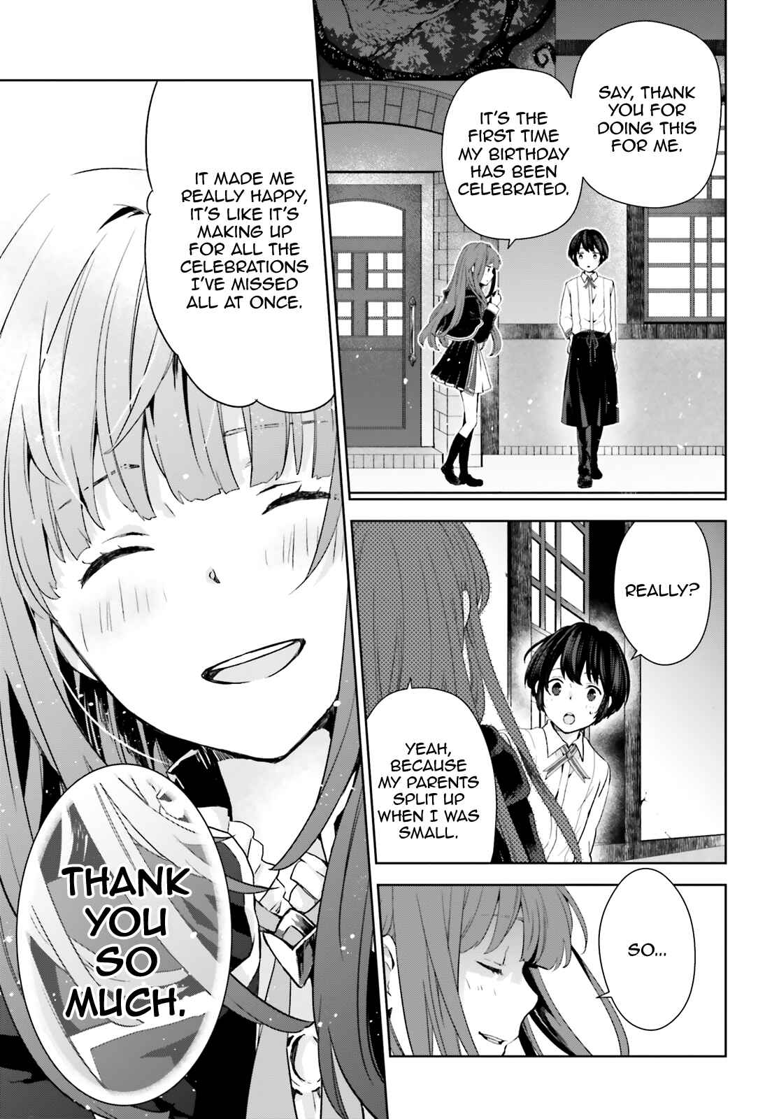 Page 14 Chapter 4 Have a Coffee After School, In Another World’s Café