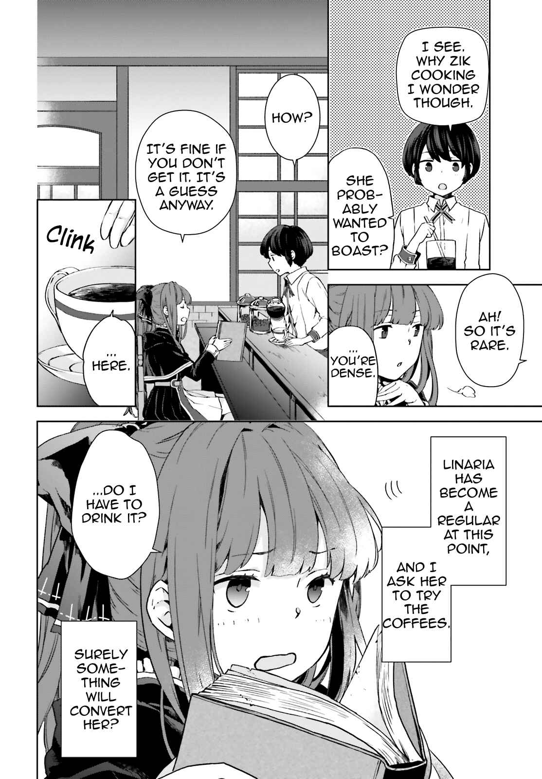 Page 6 Chapter 2 Have a Coffee After School, In Another World’s Café
