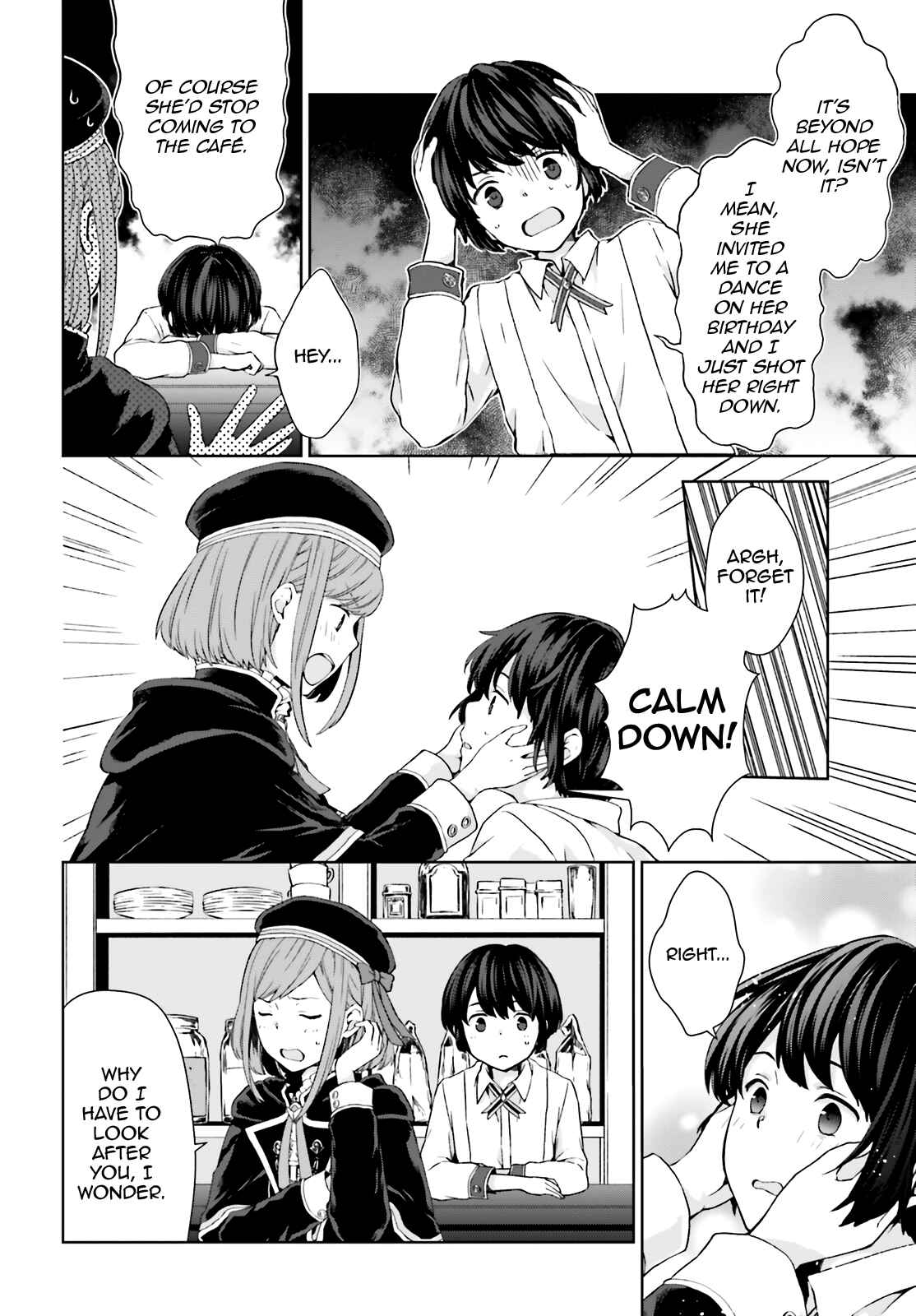 Page 6 Chapter 3 Have a Coffee After School, In Another World’s Café