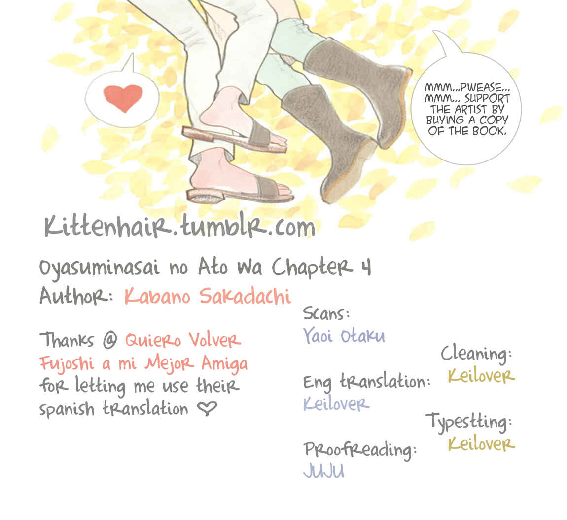 Page 1 Chapter 4 Oyasuminasai no Ato wa
