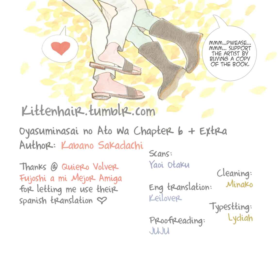 Page 1 Chapter 6 Oyasuminasai no Ato wa