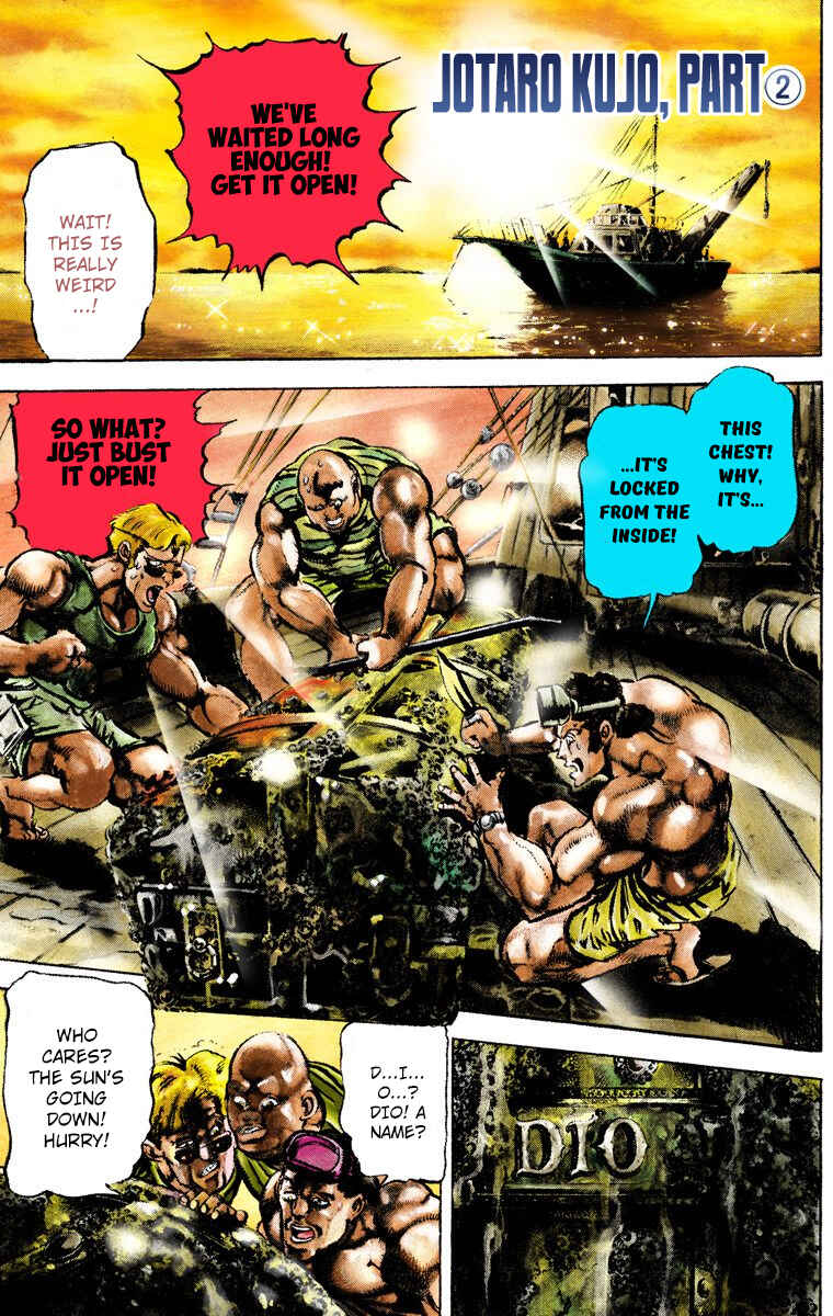 Page 1 Chapter 2 JoJos Bizarre Adventure, Part 3: Stardust Crusaders (Official Colored)