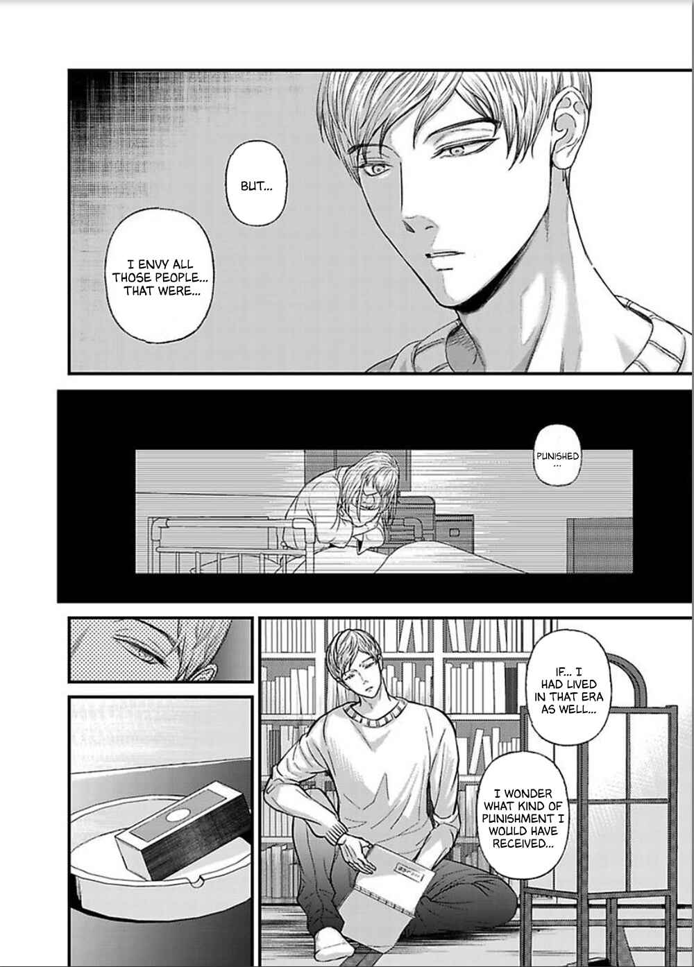 Page 13 Chapter 1 Korashime Heya, Ritsu Chi Iririo Kinzu.