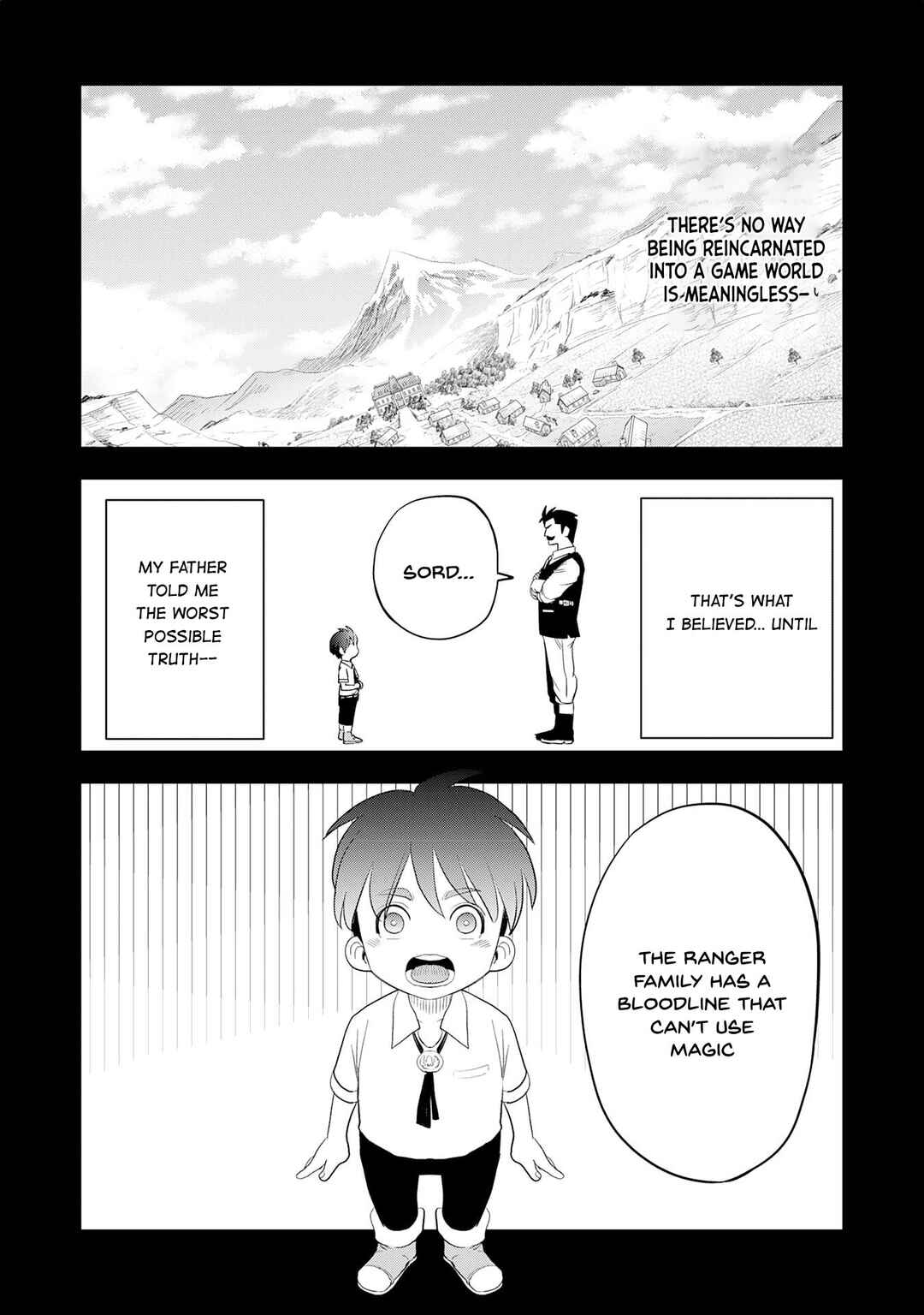 Page 10 Chapter 1.1 Mahou ga Tsukaenai Mob Character ni Tenseishita kedo, Ore dake Tsukaeru Saikyou Kengi de Nariagaru ~Oshi no Akuyaku Reijou no Ani to Natta Otoko wa Hametsu Flag wo Tatakikiri, Game Sekai de Musousuru~
