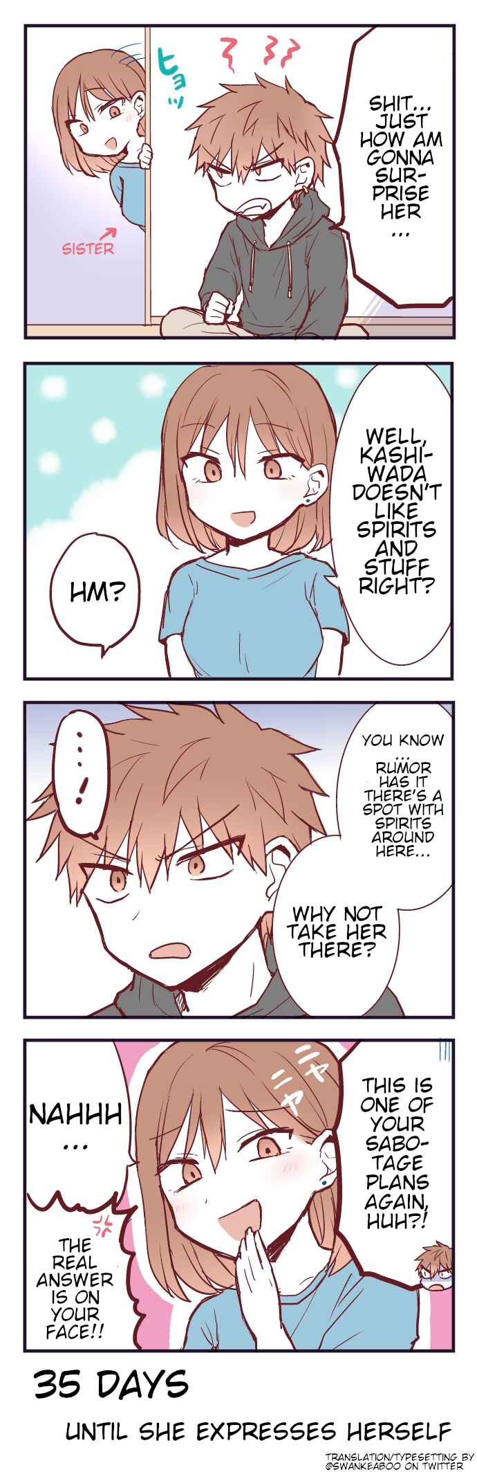 Page 1 Chapter 65 100-nichigo ni Kao ni Deru Kashiwada-san