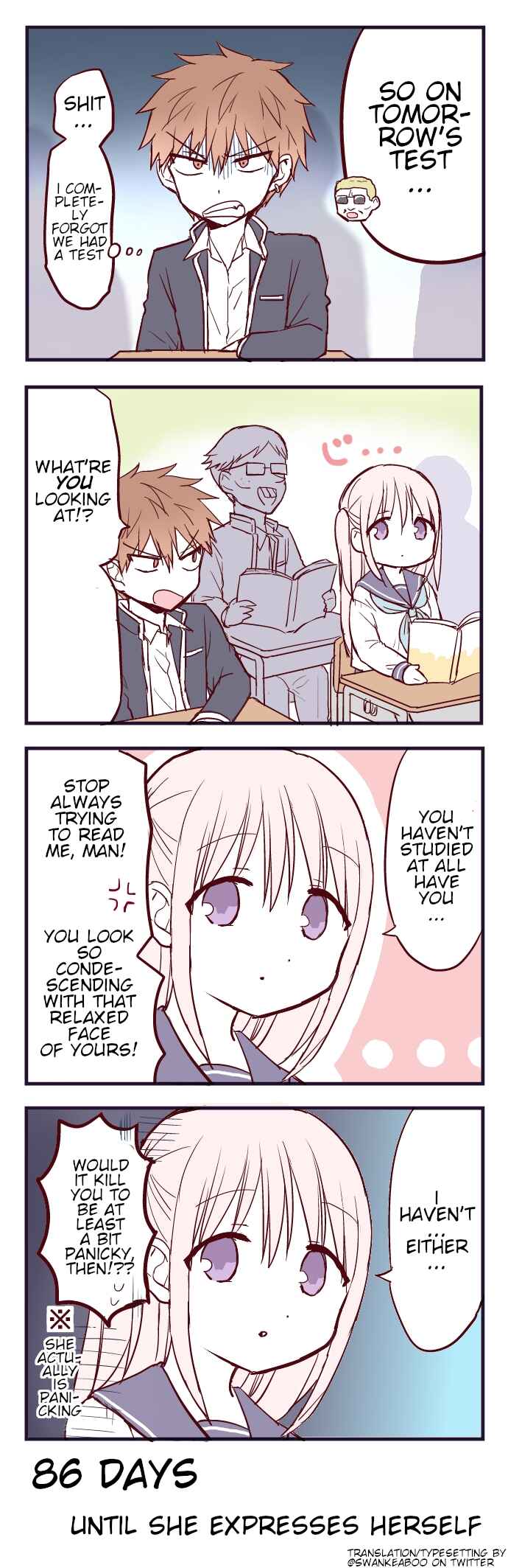 Page 1 Chapter 14 100-nichigo ni Kao ni Deru Kashiwada-san