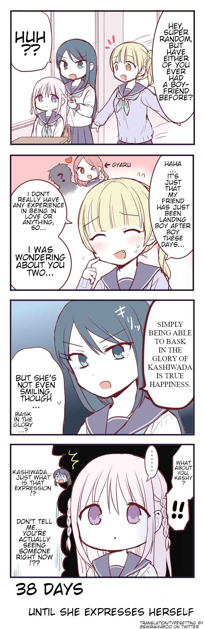 Page 1 Chapter 62 100-nichigo ni Kao ni Deru Kashiwada-san