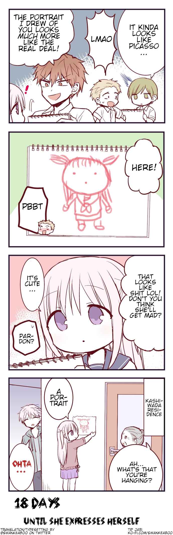 Page 1 Chapter 82 100-nichigo ni Kao ni Deru Kashiwada-san