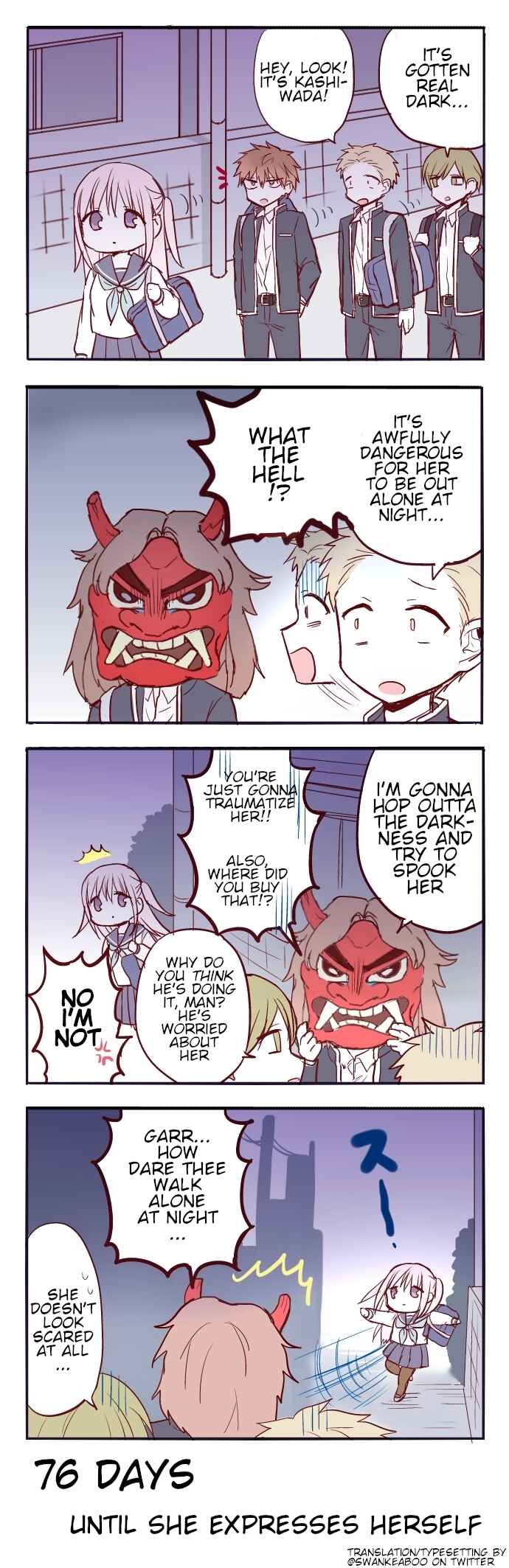 Page 1 Chapter 24 100-nichigo ni Kao ni Deru Kashiwada-san