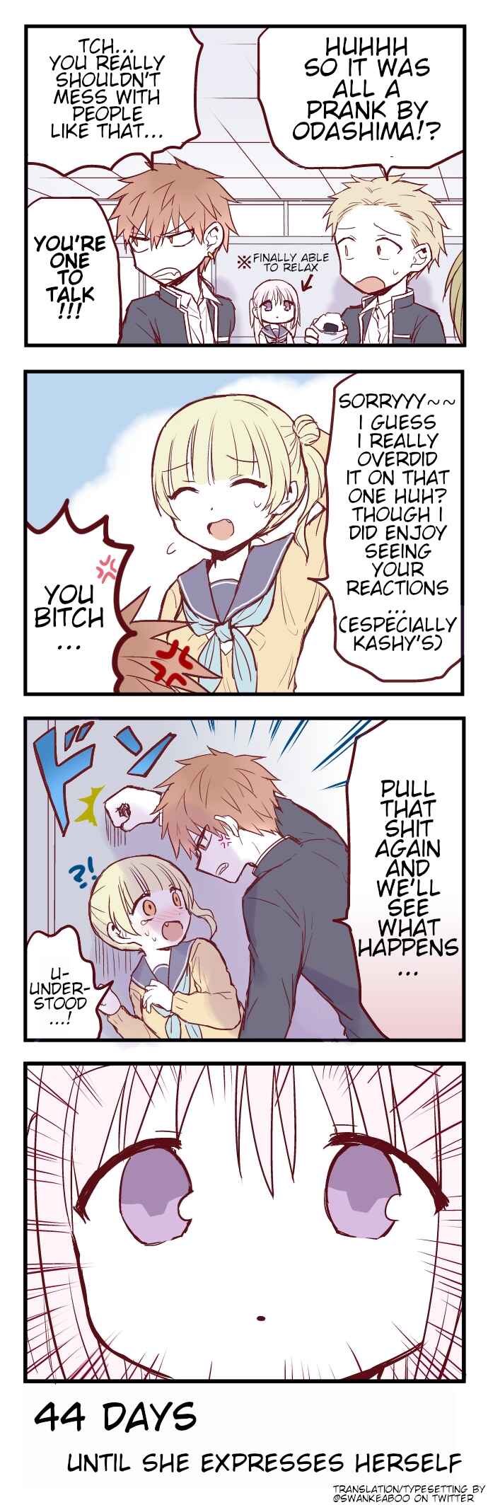 Page 1 Chapter 56 100-nichigo ni Kao ni Deru Kashiwada-san