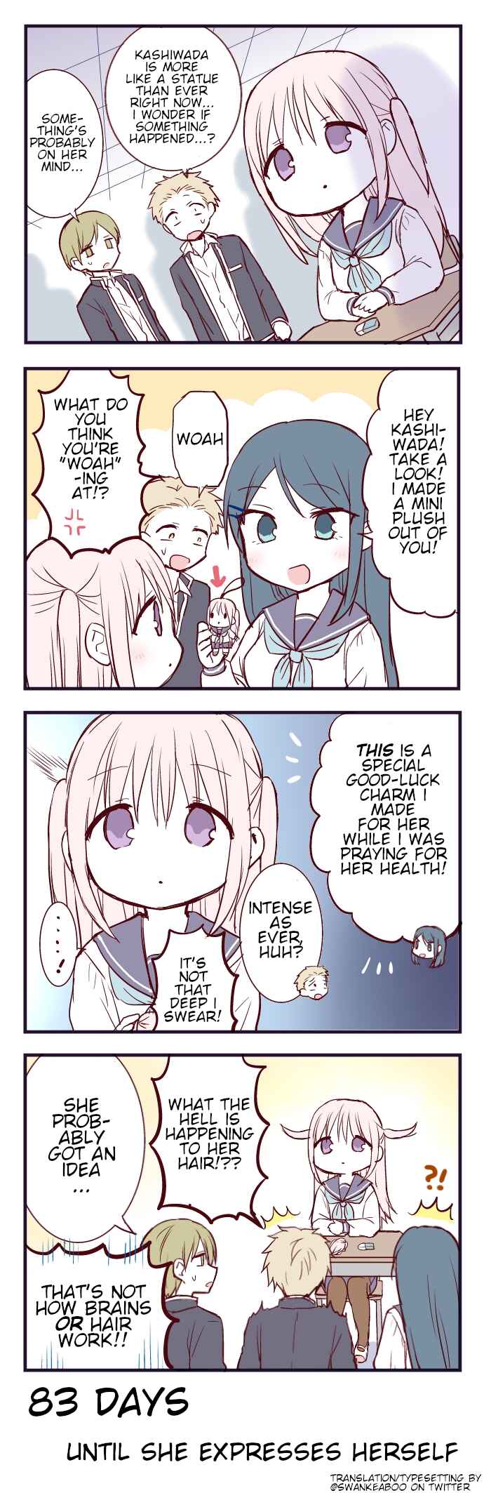 Page 1 Chapter 17 100-nichigo ni Kao ni Deru Kashiwada-san