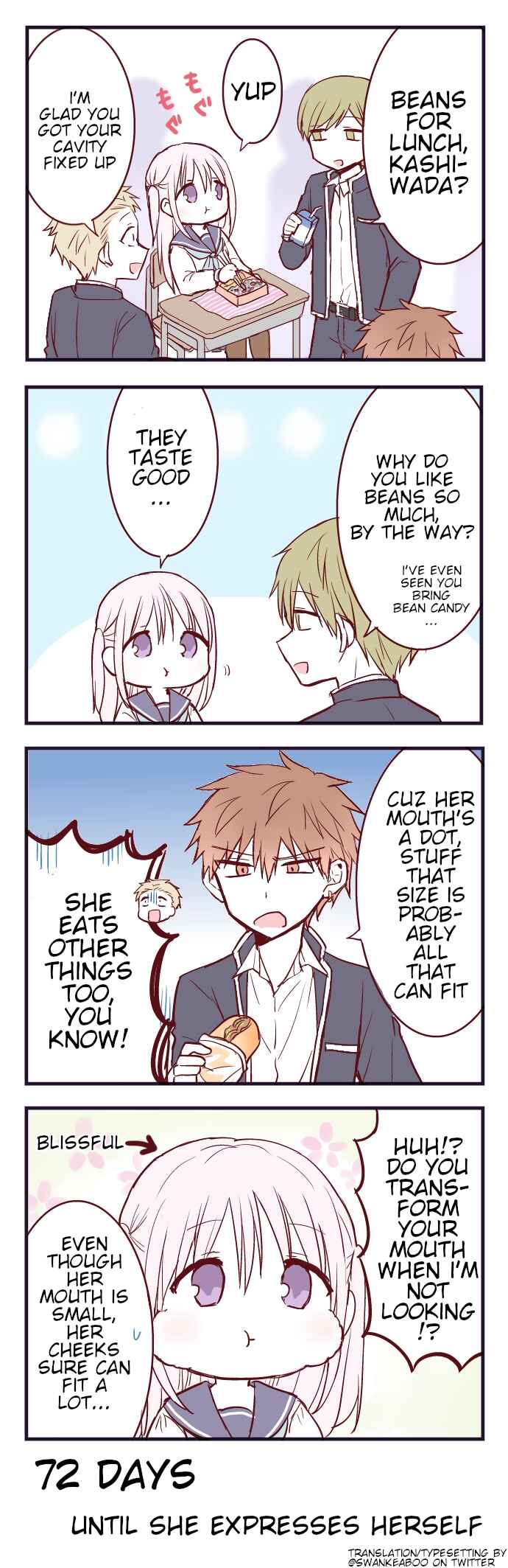 Page 1 Chapter 28 100-nichigo ni Kao ni Deru Kashiwada-san