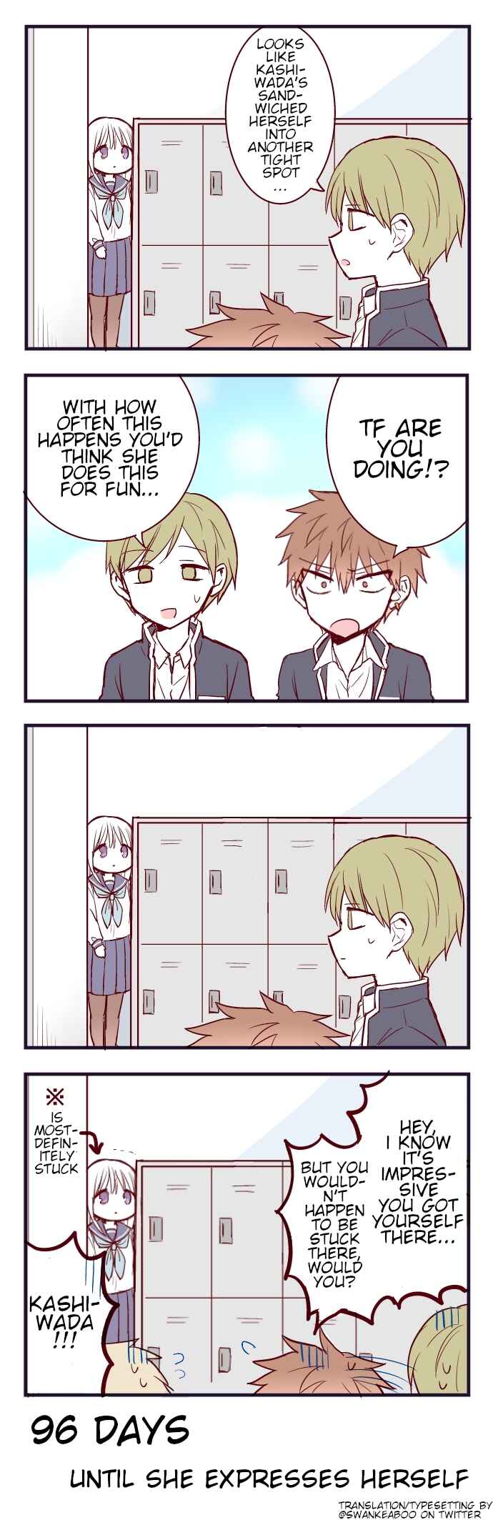Page 1 Chapter 4 100-nichigo ni Kao ni Deru Kashiwada-san