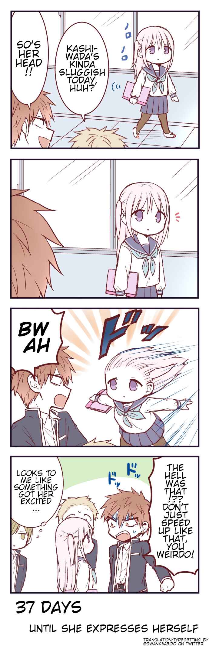 Page 1 Chapter 63 100-nichigo ni Kao ni Deru Kashiwada-san