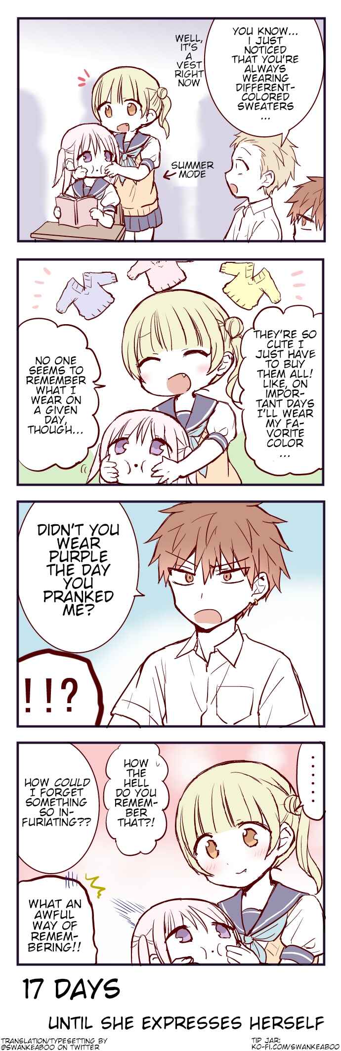 Page 1 Chapter 83 100-nichigo ni Kao ni Deru Kashiwada-san