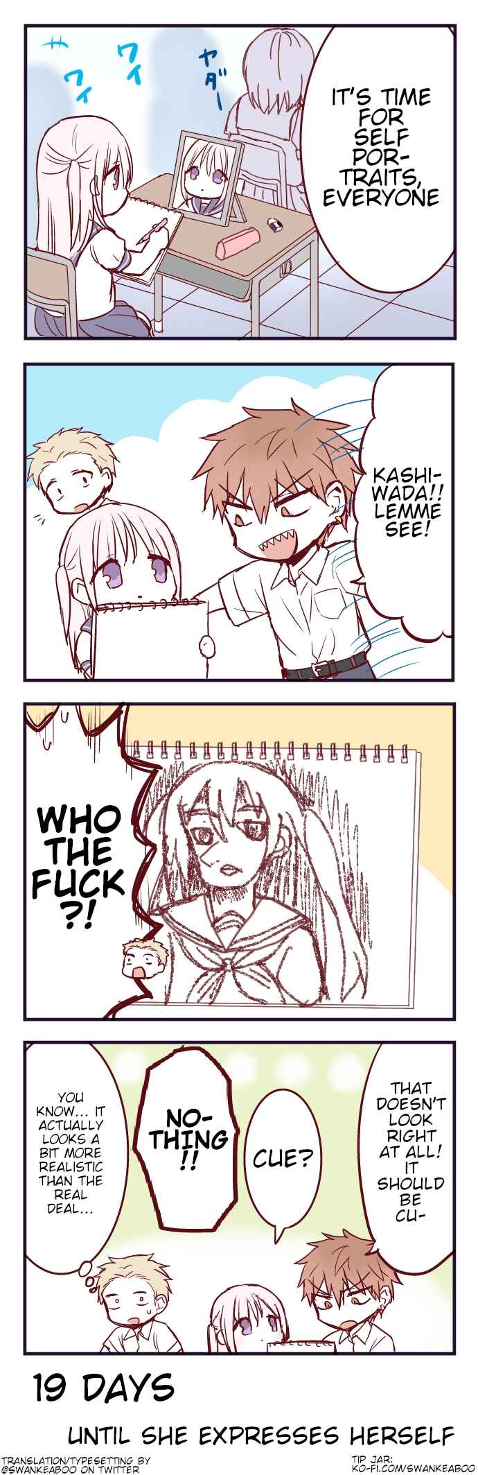 Page 1 Chapter 81 100-nichigo ni Kao ni Deru Kashiwada-san