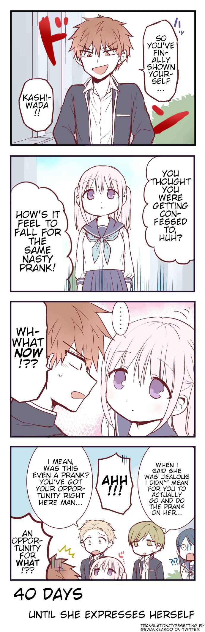Page 1 Chapter 60 100-nichigo ni Kao ni Deru Kashiwada-san