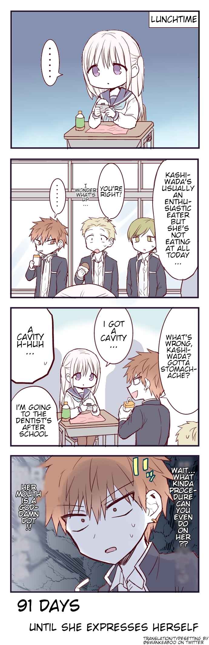 Page 1 Chapter 9 100-nichigo ni Kao ni Deru Kashiwada-san