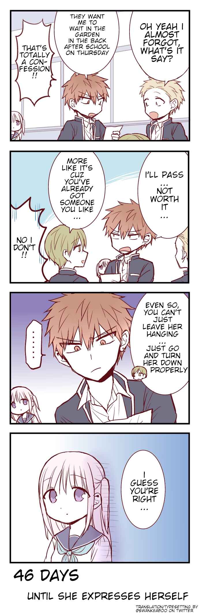 Page 1 Chapter 54 100-nichigo ni Kao ni Deru Kashiwada-san