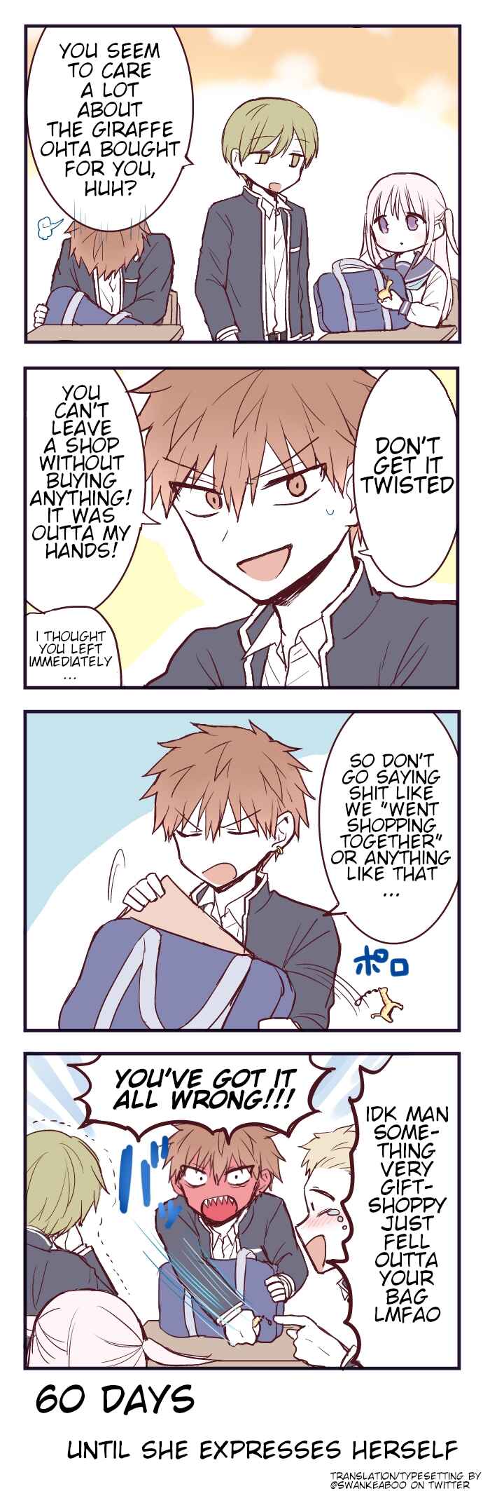 Page 1 Chapter 40 100-nichigo ni Kao ni Deru Kashiwada-san