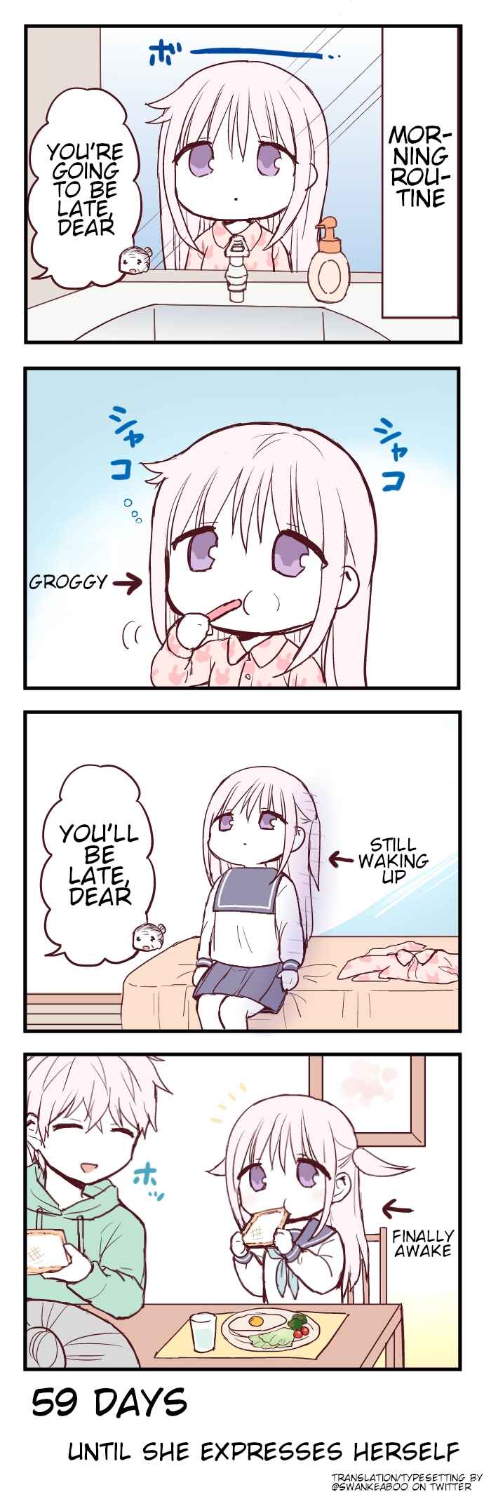 Page 1 Chapter 41 100-nichigo ni Kao ni Deru Kashiwada-san