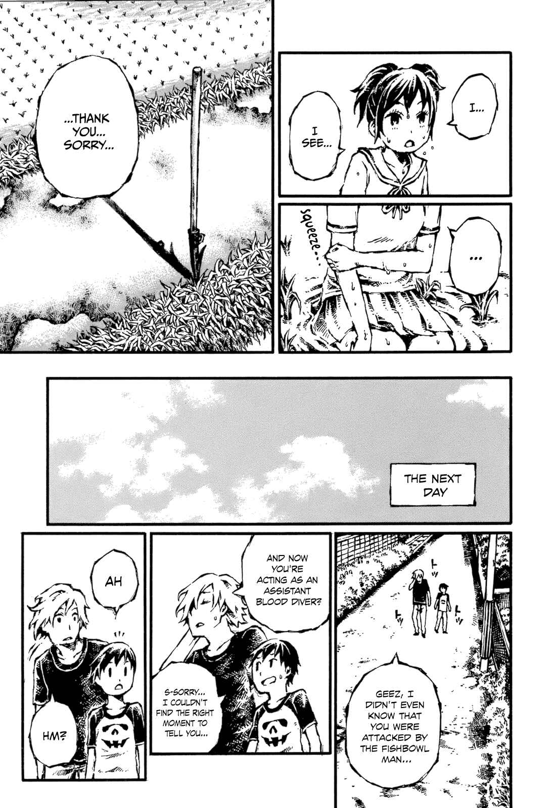 Page 15 Chapter 6 Blood Diver Ringo and the Fishbowl Man