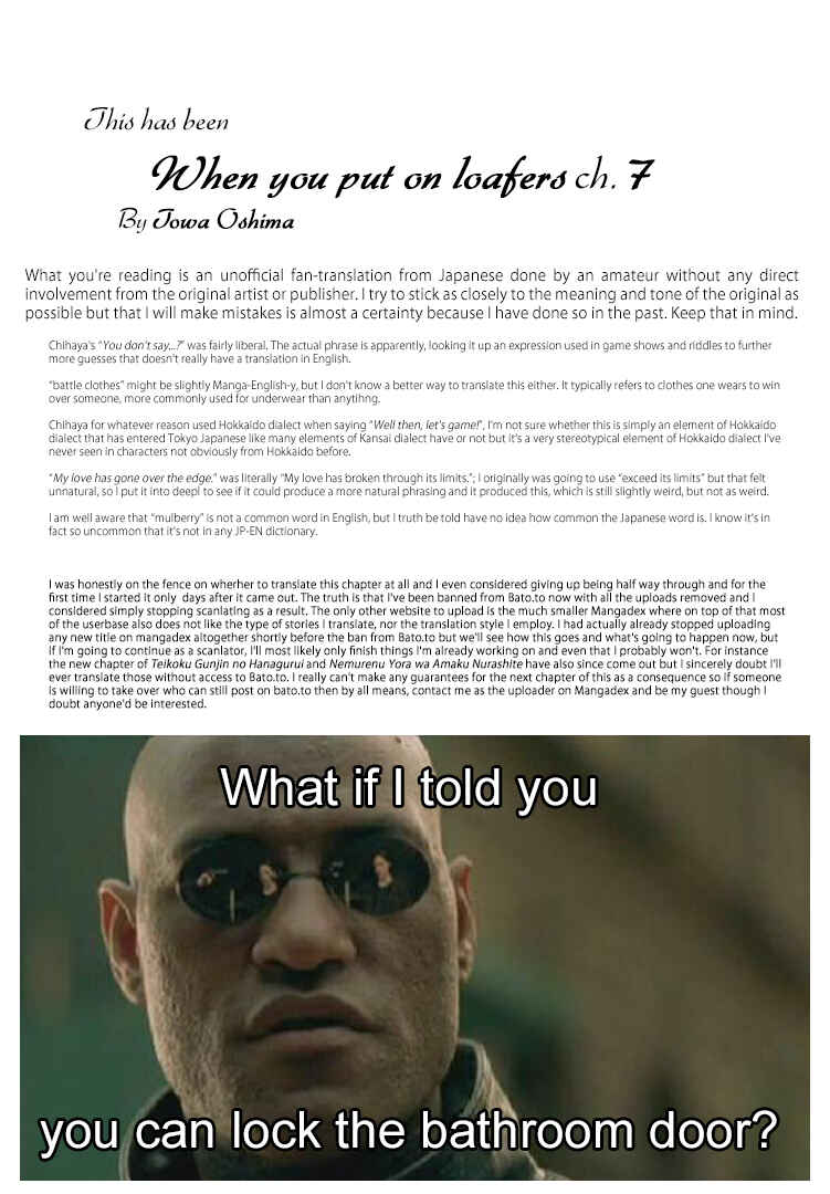 Page 33 Chapter 7 When You put on Loafers
