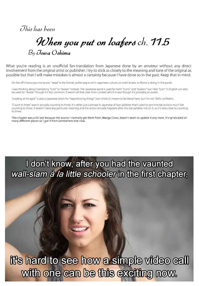 Page 21 Chapter 11.5 When You put on Loafers