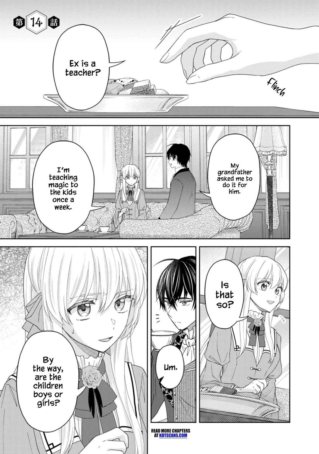 Page 1 Chapter 14 Kishi Danchou no Musuko wa Akuyaku Reijou wo Dekiai suru