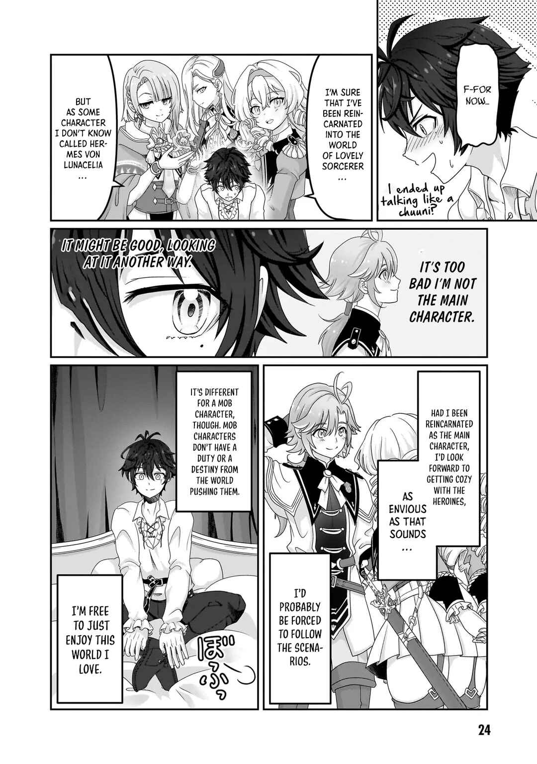 Page 24 Chapter 1 Mob Dakedo Saikyou wo Mezashimasu! ~Game Sekai ni Tensei shita Ore wa Jiyuu ni Tsuyosa wo Oimotomeru~